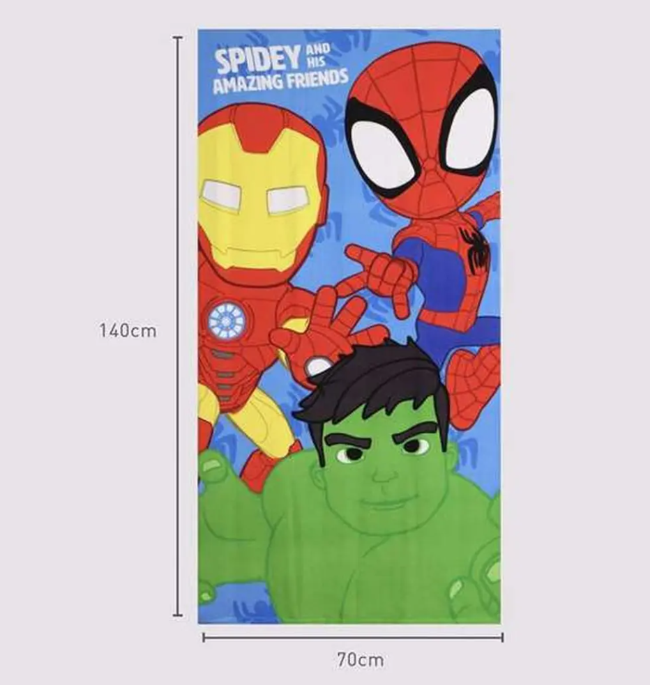 Beach Towel Spidey Blue 70 x 140 cm