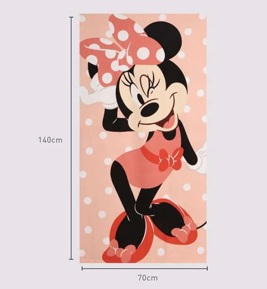 Beach Towel Minnie Mouse 70 x 140 cm Coral