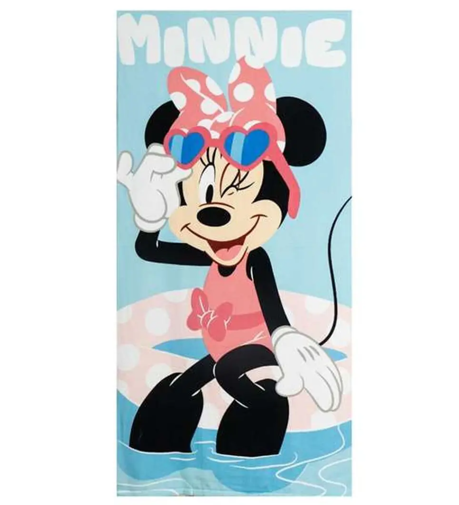 Beach Towel Minnie Mouse Blue